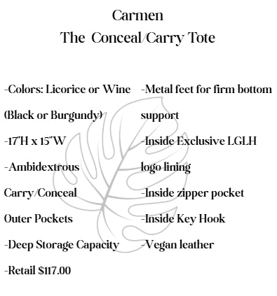 The Carmen Tote - Conceal/Carry